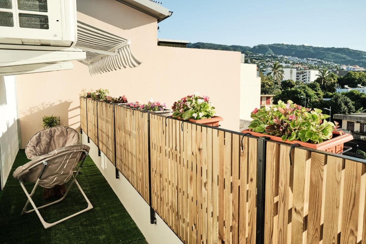 Apartamento Appart'Eden : Vue Panoramique Sur Saint-Denis Sainte-Clotilde Exterior foto